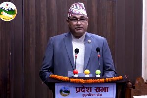 नीति तथा कार्यक्रम प्रदेश सभामा टेबुल