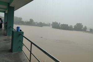 अविरल वर्षापछि जलमग्न धनगढी
