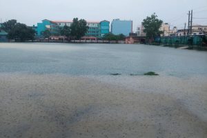 अविरल वर्षापछि ऐश्वर्य विद्या निकेतनको पठनपाठन  बन्द