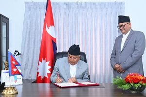 राष्ट्रपतिबाट एक विधेयक प्रमाणीकरण