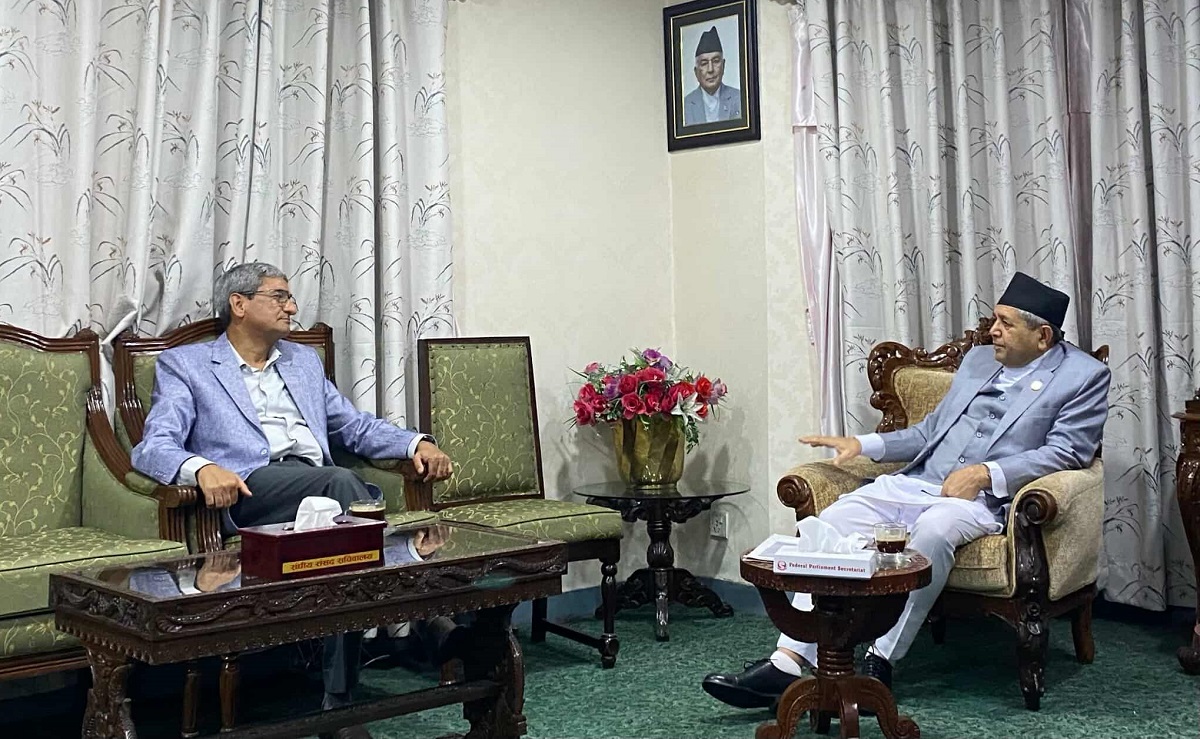 सभामुख घिमिरे र गृहमन्त्रीबीच दुई बुँदे सहमति कार्यान्वयनबारे छलफल