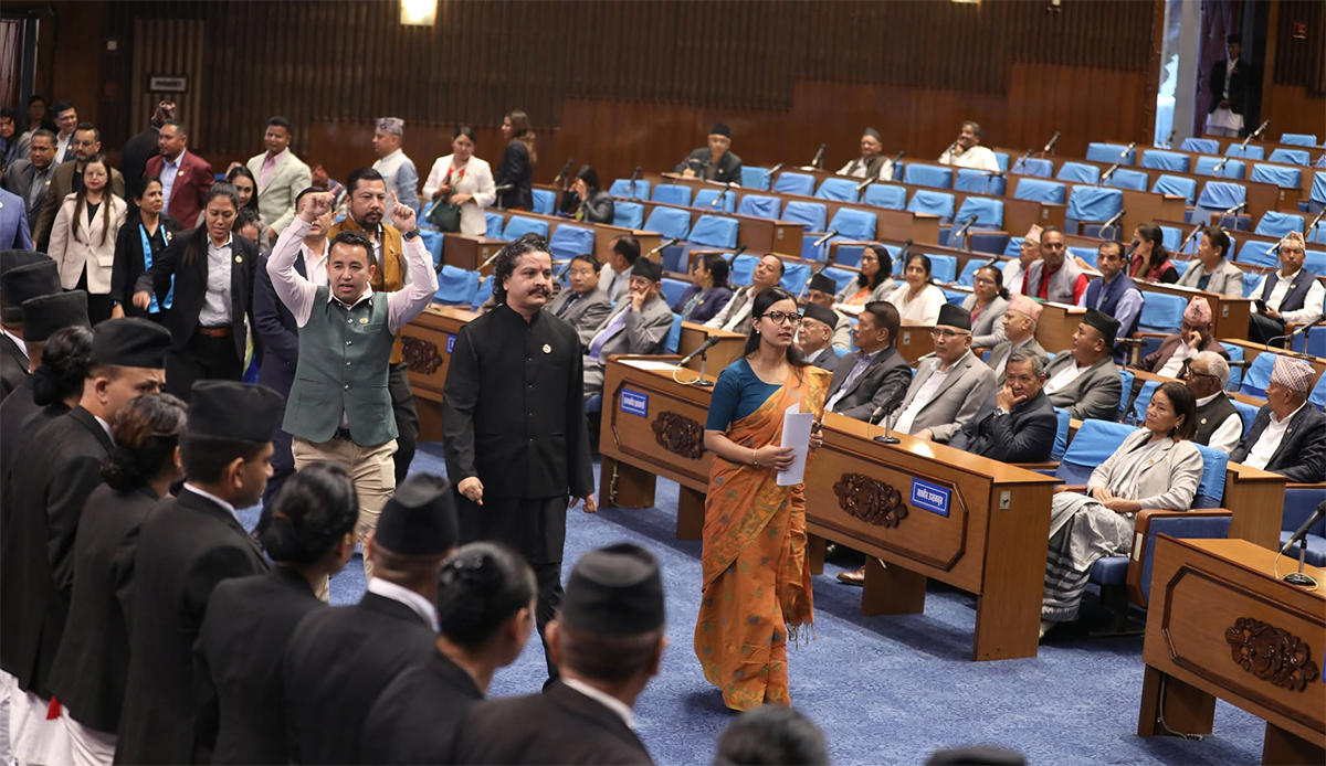 रास्वपा र राप्रपा संसद्‌बाट बाहिरिए