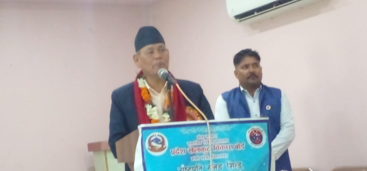 खेलकुदका पूर्वाधार निर्माणलाई प्राथमिकतामा राखेका छौँ : मन्त्री चौधरी