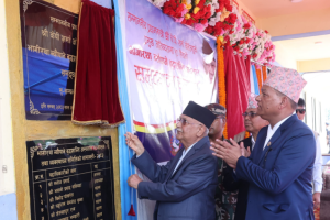 प्रधानमन्त्रीबाट भागीरथा न्यौपाने बुद्धशान्ति अस्पतालको उद्घाटन