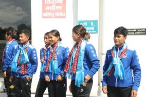 यु-२० महिला फुटबल टोली स्वदेश फिर्ता