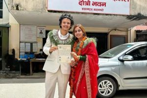 आयुष र एलिजेले गरे कोर्ट म्यारिज