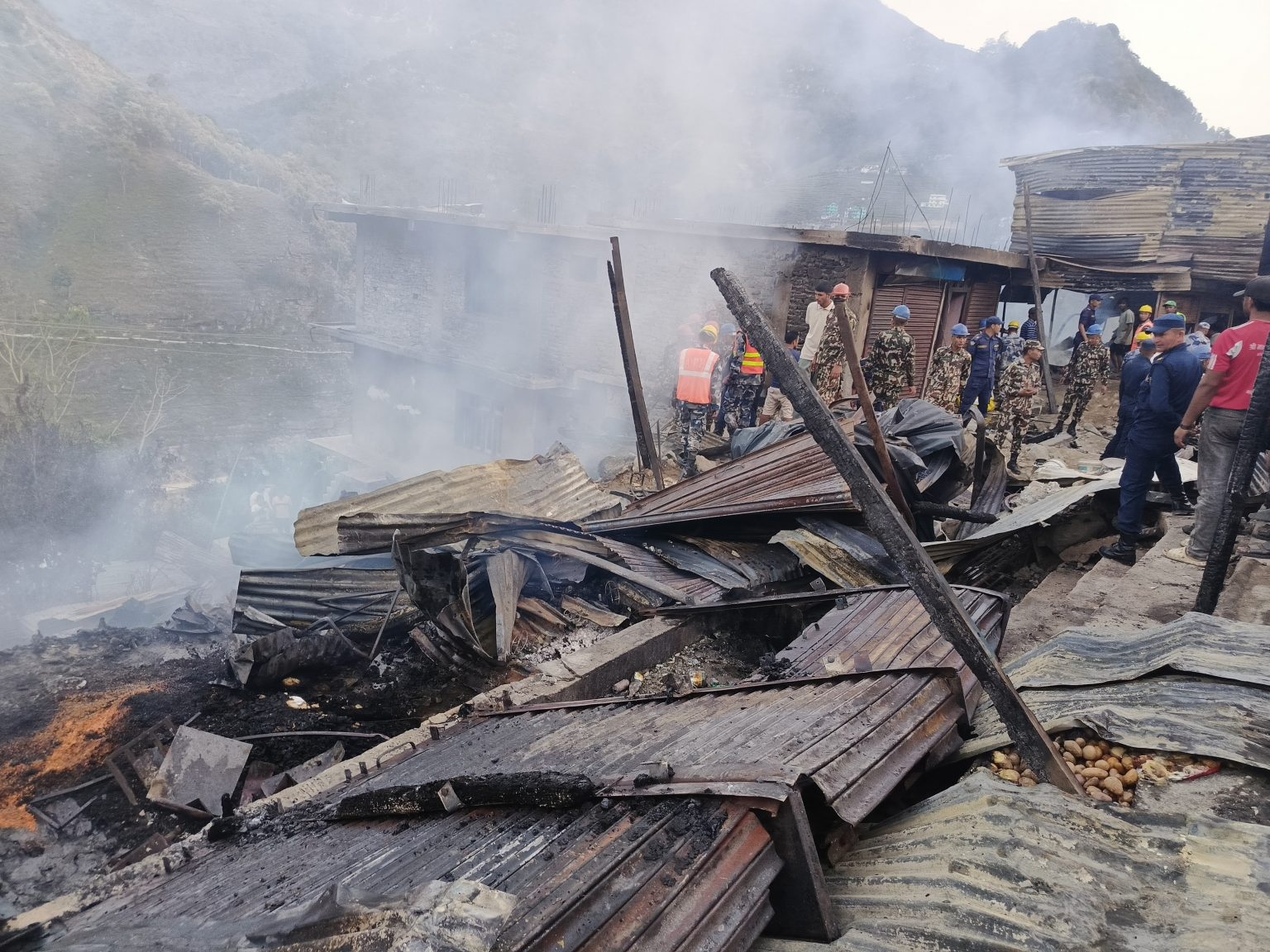 बाम्काका आगलागी पीडितलाई एक करोड बढी सहयोग