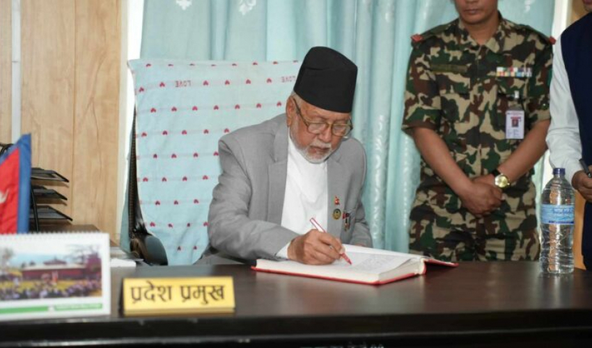 प्रदेश प्रमुख मियाँद्वारा विधेयक प्रमाणीकरण