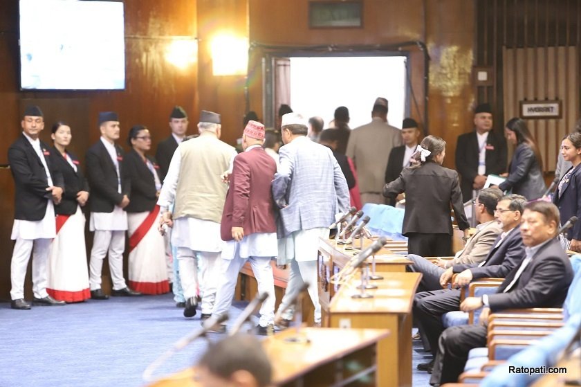 राप्रपा र रास्वपाद्वारा प्रतिनिधिसभा बैठक बहिस्कार