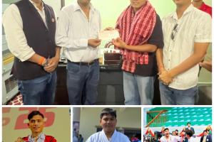 कराते खेलाडीको बिदाइ, सिंहद्धारा आर्थिक सहयोग