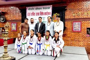 नेपाली तेक्वान्दो टोली थाइल्यान्ड जाने