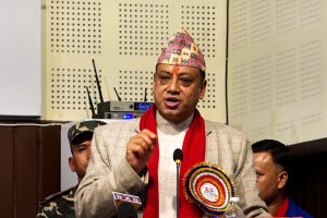 बागमतीका मुख्यमन्त्री इन्द्रबहादुर बानियाँले विश्वासको मत लिँदै