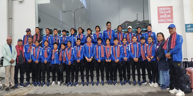 यू–२० महिला एशियन कप छनोट खेलेर नेपाली टोली स्वदेश फर्कियो