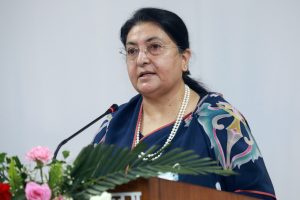 एमालेको विधान अधिबेशनमा सहभागी हुन् पाईनन्, पूर्वराष्ट्रपति भण्डारी