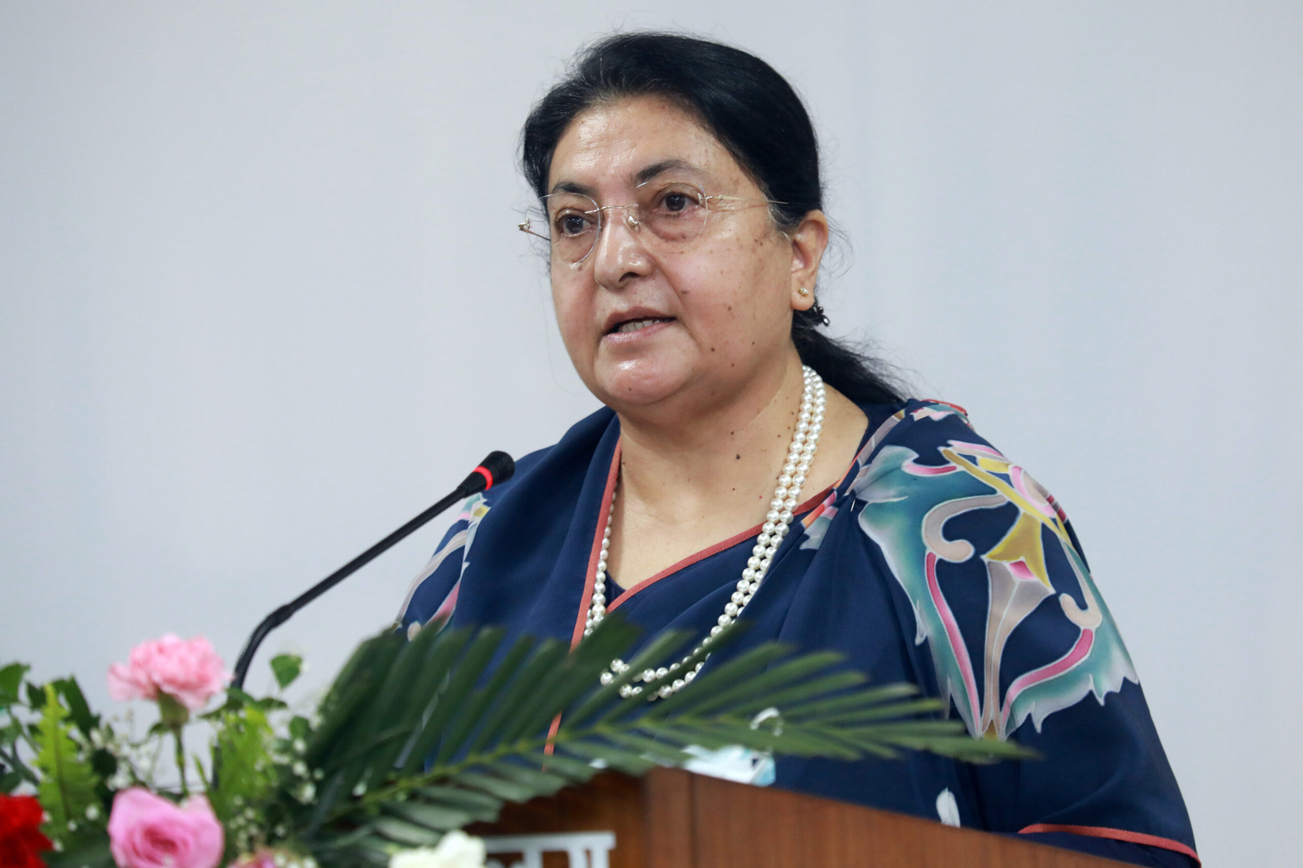 एमालेको विधान अधिबेशनमा सहभागी हुन् पाईनन्, पूर्वराष्ट्रपति भण्डारी