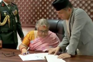 प्रधानमन्त्री सुशीला कार्कीले गरिन् पदभार ग्रहण