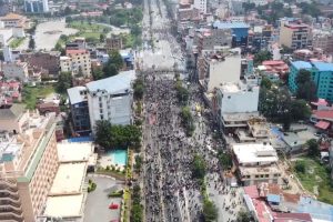 बानेश्वरमा प्रहरीद्वारा अश्रुग्यास प्रहार