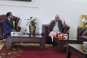 मूख्यमन्त्री शाह र गभर्नर पौडेलबीच भेटे