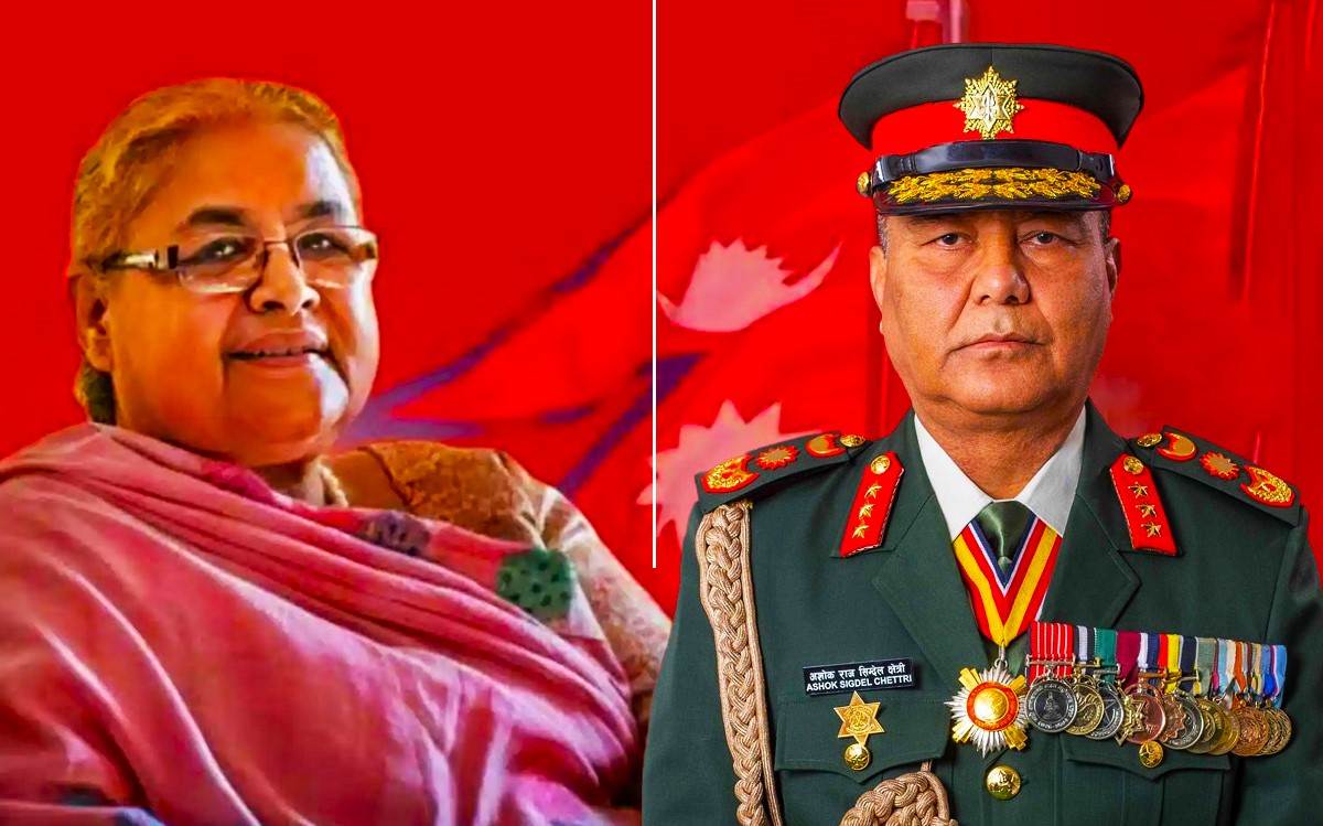 प्रधानमन्त्री कार्की र प्रधानसेनापति सिग्देलबिच भेटवार्ता