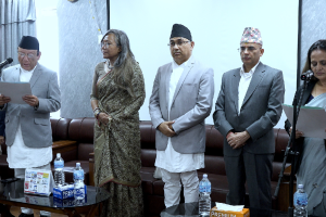पहिलो महिला महान्यायाधिवक्ता भण्डारीले लिइन् पद तथा गोपनियताको सपथ