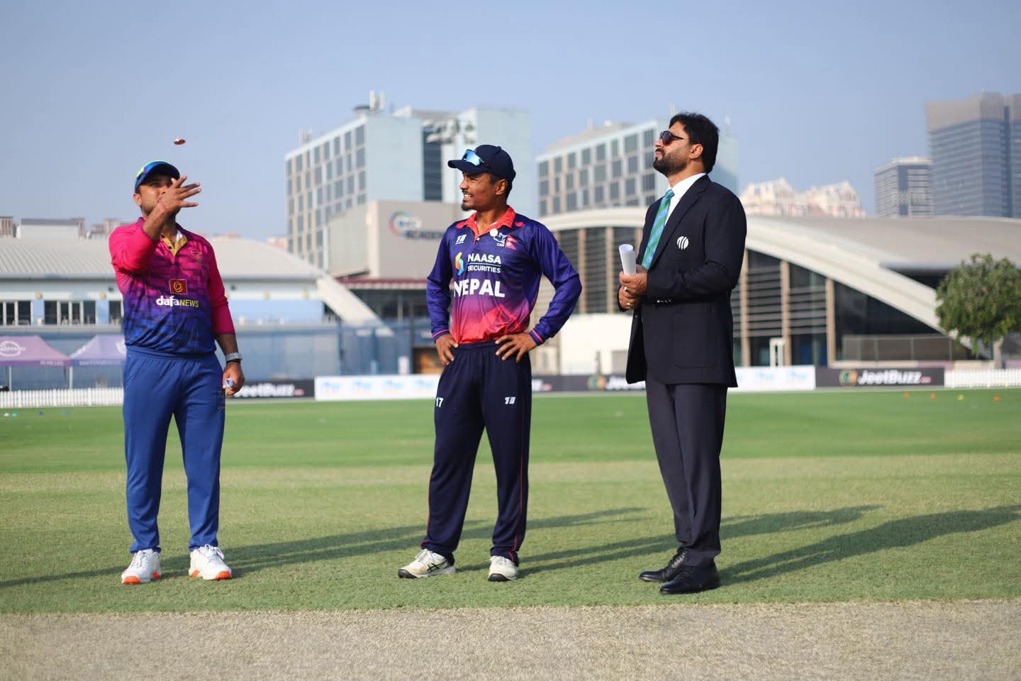 विश्वकप लिग-२: युएईविरुद्ध नेपालले पहिला ब्याटिङ गर्दै