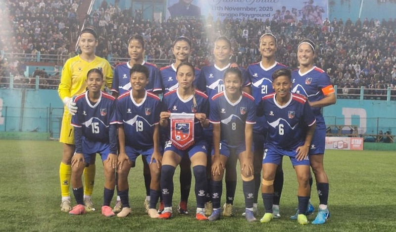 मैत्रीपूर्ण फुटबलमा नेपाली महिला टोलीले भारतलाई ट्राइब्रेकरमा ३ गोलले हरायो