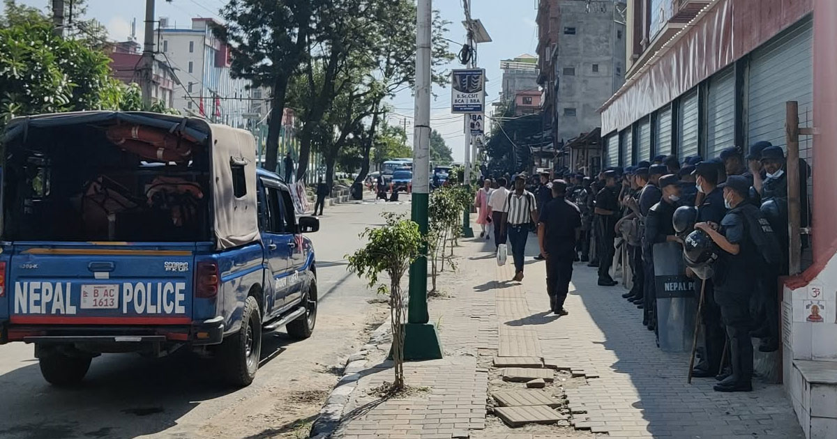 काठमाडौंमा उच्च सुरक्षा सतर्कता, सात हजार प्रहरी परिचालन
