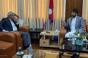 सञ्चारमन्त्री खरेलसँग भारतीय राजदूत श्रीवास्तवको शिष्टाचार भेट