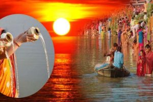 आज छठ पर्वको मुख्य दिन,अस्ताउँदो सूर्यलाई अर्घ्य दिइँदै