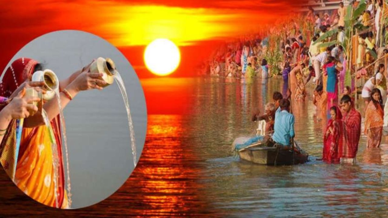 आज छठ पर्वको मुख्य दिन,अस्ताउँदो सूर्यलाई अर्घ्य दिइँदै