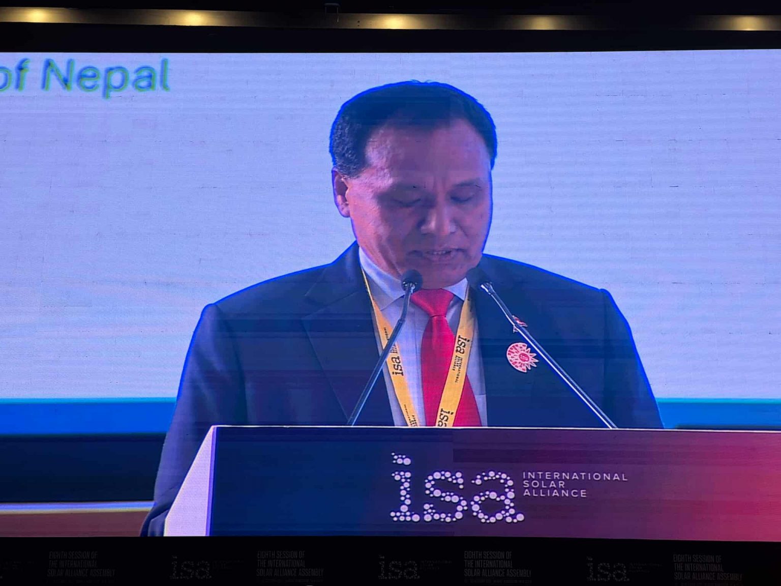 नेपालको नविकरणीय ऊर्जामा लगानी गर्न अन्तर्राष्ट्रिय समुदायलाई मन्त्री घिसिङको आह्वान
