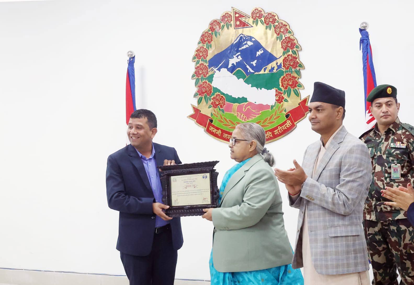 नवजीवन अस्पताललाई सामाजिक सुरक्षा कोषको सम्मान