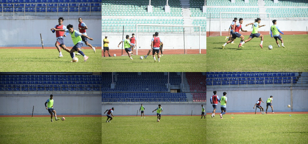 बाङ्लादेशविरुद्धको मैत्रीपूर्ण खेलका लागि नेपाली टाेलीको प्रशिक्षण सुरु