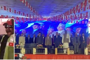 प्रचण्ड-माधवसहितको एकता घोषणा सभामा पुगे झलनाथ खनाल