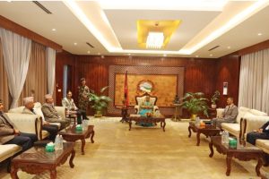 प्रधानमन्त्री र एमाले नेताहरूबीच बालुवाटारमा भेटवार्ता