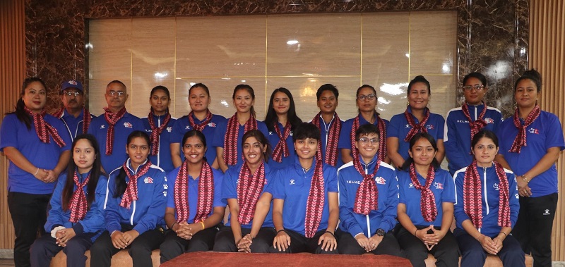 नेपाली महिला राष्ट्रिय क्रिकेट टोली भारत प्रस्थान