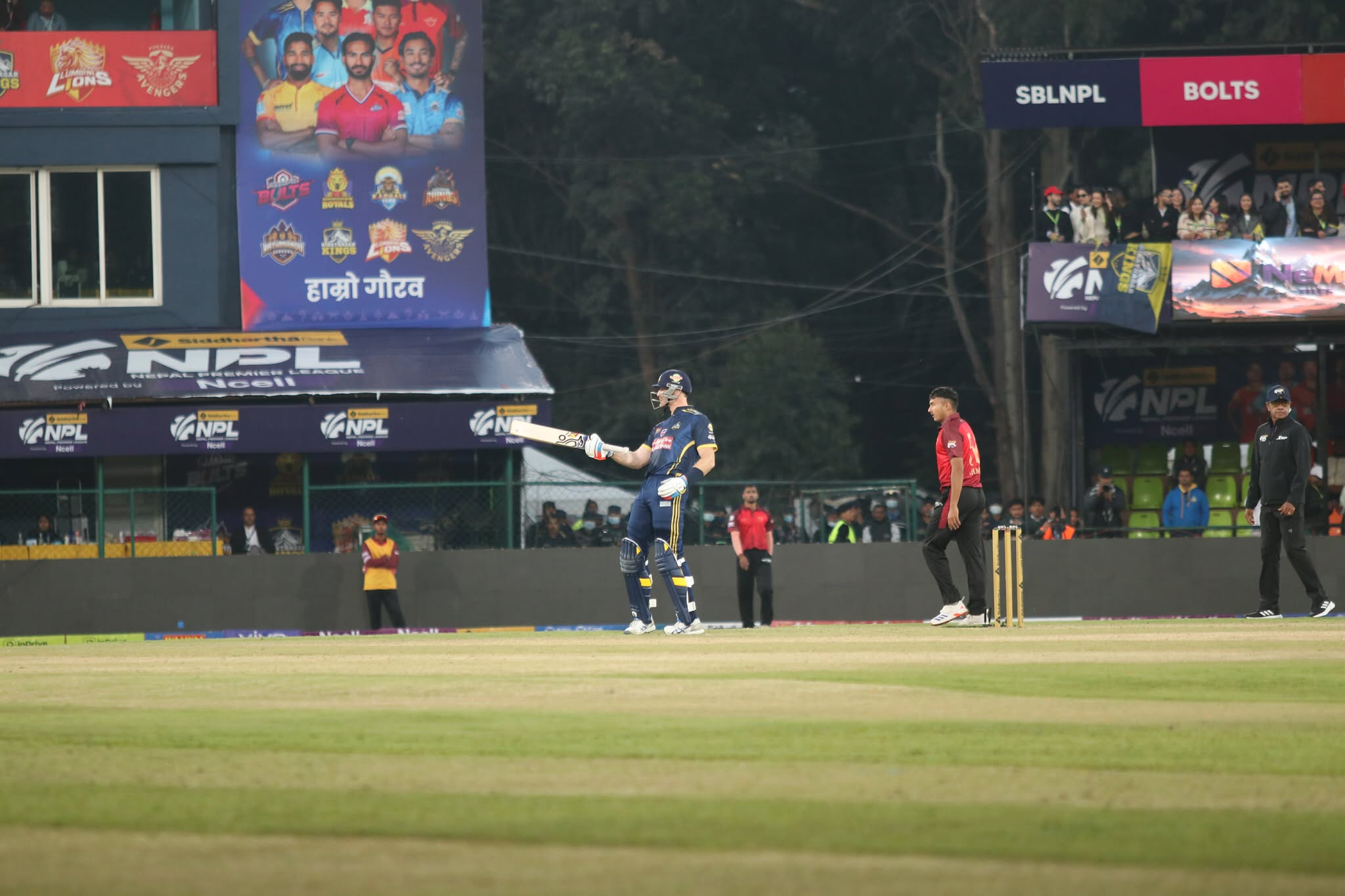 पोखराविरुद्ध मार्टिन गप्टिलको अर्धशतक