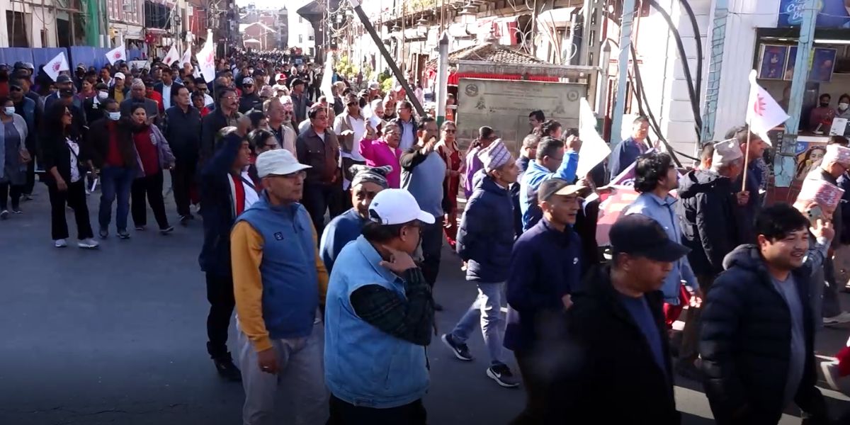 प्रतिनिधिसभा विघटनविरुद्ध देशभर एमालेको प्रदर्शन