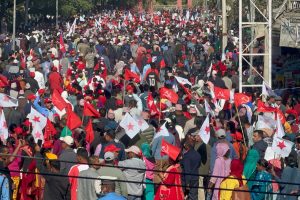 धनगढीमा नेपाली कम्युनिस्ट पार्टीको एकता सन्देश जुलुस