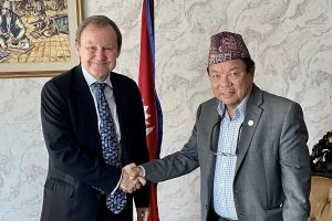 शिक्षा मन्त्री पुन र बेलायती राजदूतबिच भेटवार्ता