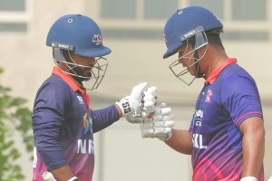 नेपालले यूएईलाई दियो २४० रनको विजयी लक्ष्य