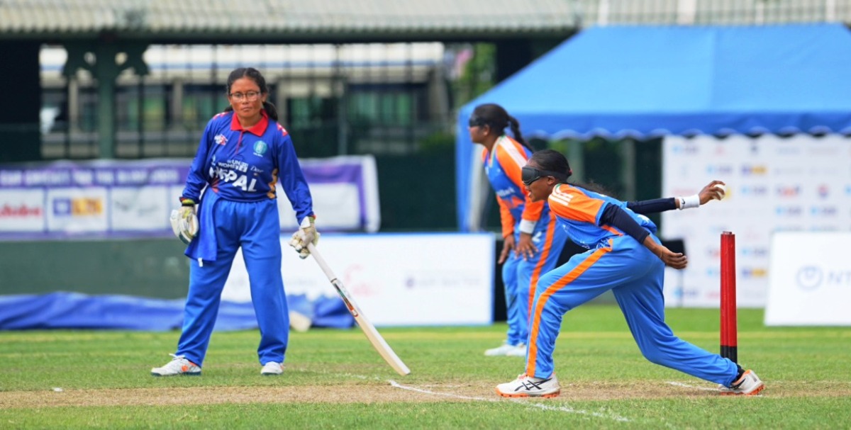 नेत्रहीन महिला विश्वकप फाइनल : नेपालले भारतलाई दियो ११५ रनको लक्ष्य