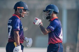 अमेरिकालाई नेपालले दियो २७२ रनको लक्ष्य