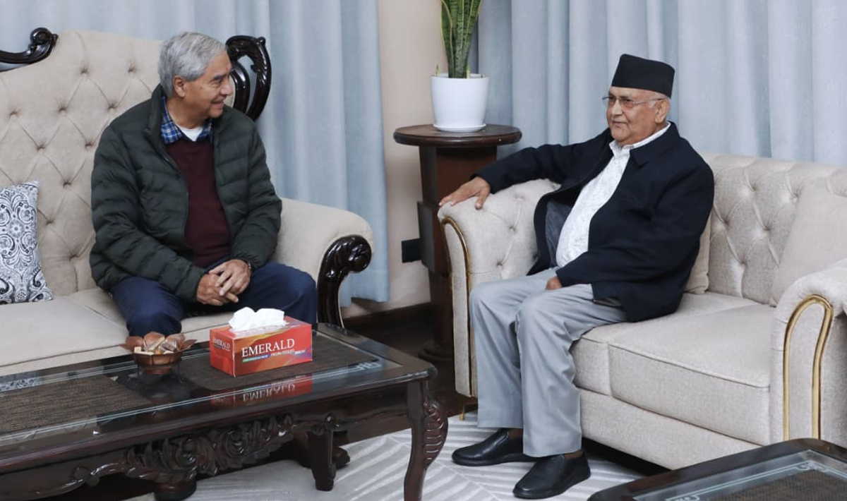 जेन-जी आन्दोलनपछि पहिलो पटक ओली-देउवा भेट