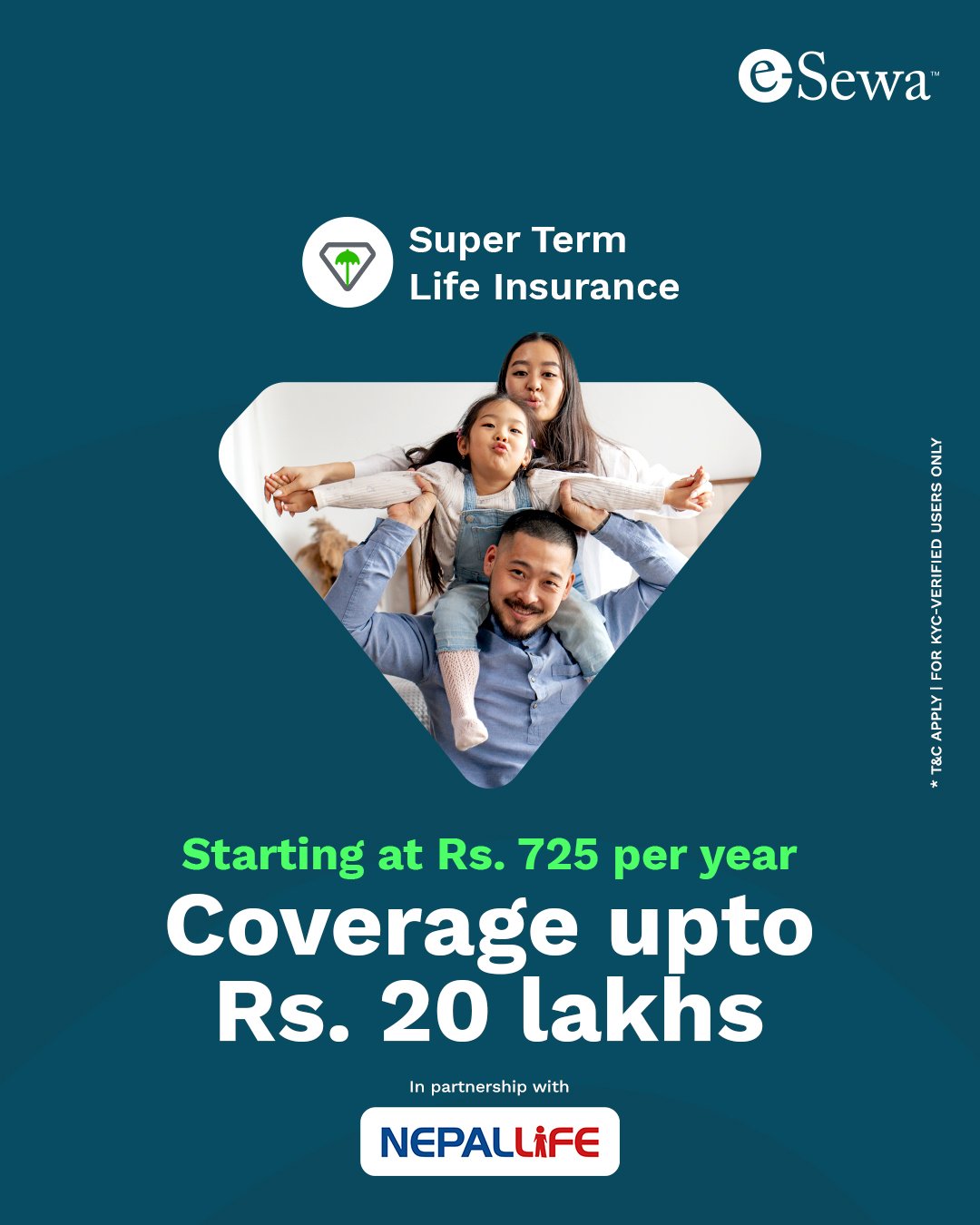 इसेवाद्वारा ‘सुपर टर्म लाइफ इन्स्योरेन्स’ सार्वजनिक