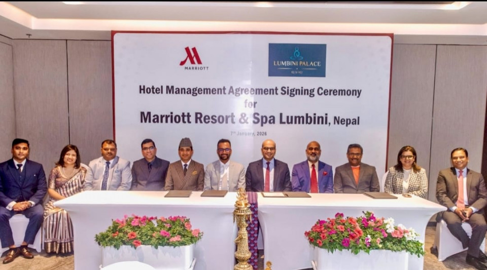 ‘Lumbini Marriott Resort & Spa’ निर्माणका लागि होटल व्यवस्थापन सम्झौता