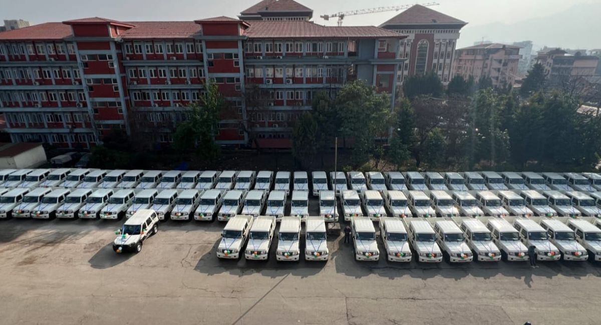 निर्वाचनका लागि भारत सरकारले दियो नेपाललाई २२० वटा गाडी