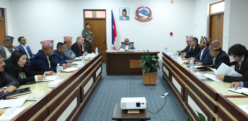 दुर्गा प्रसाईंको समूहसँग प्रधानमन्त्रीको भेटवार्ता