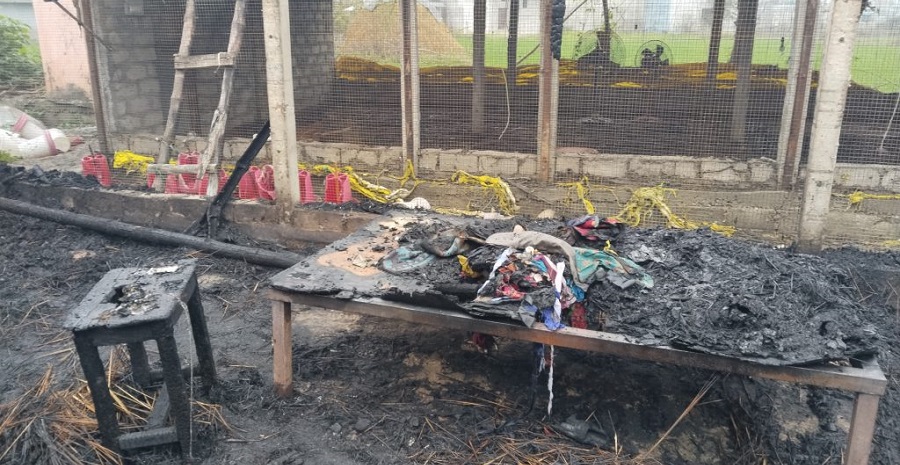कञ्चनपुरमा कुखुरा फर्ममा आगलागी : एक हजार चल्ला जलेर नष्ट, ११ लाखको क्षति
