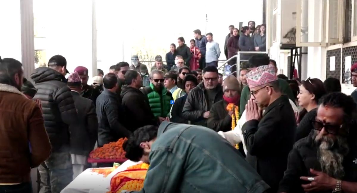 वरिष्ठ अभिनेता सुनिल थापाको अन्त्येष्टि